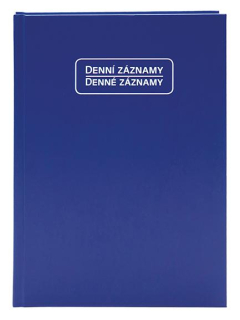 Denní záznamy A5 Lamino modré
